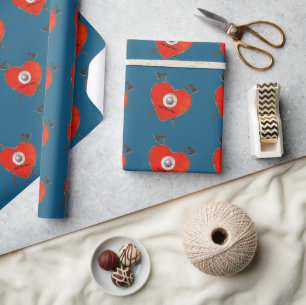Viking Valentine Wrapping Paper