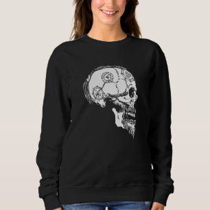 Viking Valhalla Skull Norse Mythology Braided Hair Sweatshirt