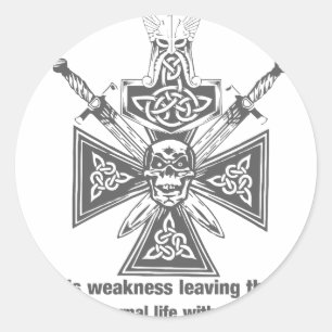Viking Valhalla - Weakness Leaving The Body Classic Round Sticker