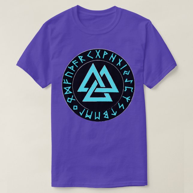 Viking Valknut Runes T-Shirt (Design Front)