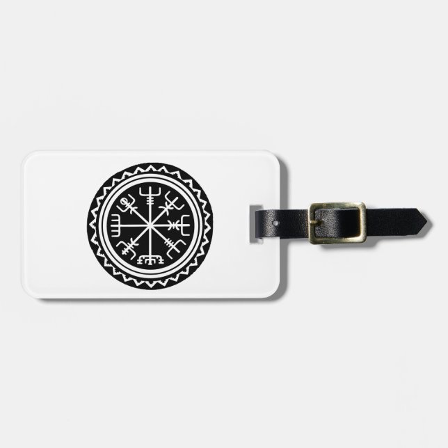 Viking Vegvisir Compass Luggage Tag (Front Horizontal)