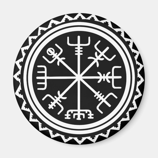 Viking Vegvisir Compass Magnet (Front)