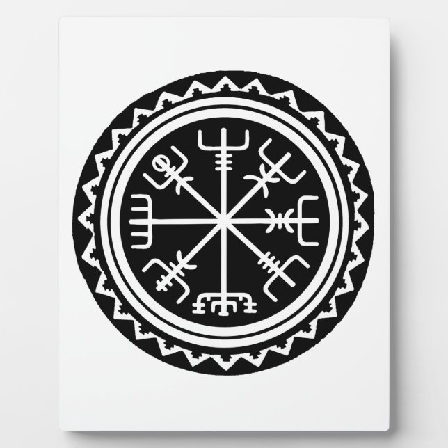 Viking Vegvisir Compass Plaque (Front)