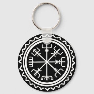 Viking Vegvisir Nautical Compass Key Ring