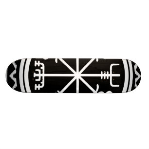 Viking Vegvisir Nautical Compass Skateboard