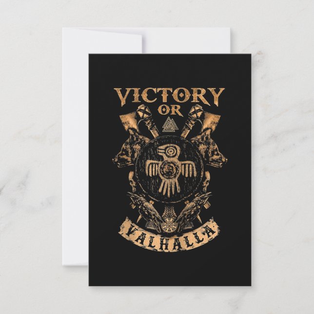 Viking Victory or Valhalla Card (Front)