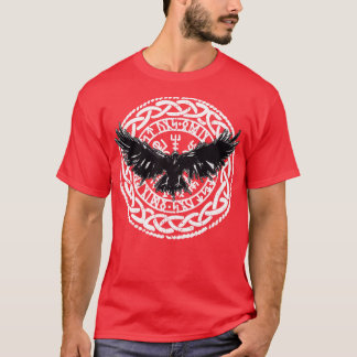 Viking Vikings Nordic Norse Scandinavian Raven Veg T-Shirt