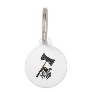 Viking War Hammer Thor Pet Tag