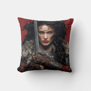viking warrioir women cushion