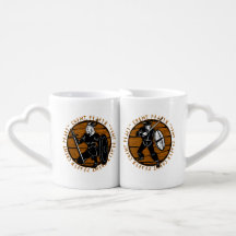 Viking Warrior and Shield Maiden His and Hers