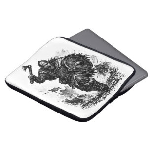 Viking Warrior Charge – Ink Battle Laptop Sleeve