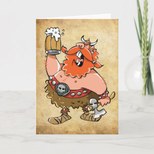 VIKING WARRIOR GREETING CARD