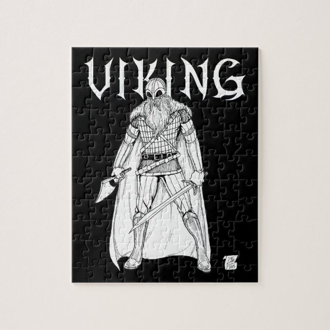Viking Warrior Jigsaw Puzzle (Vertical)