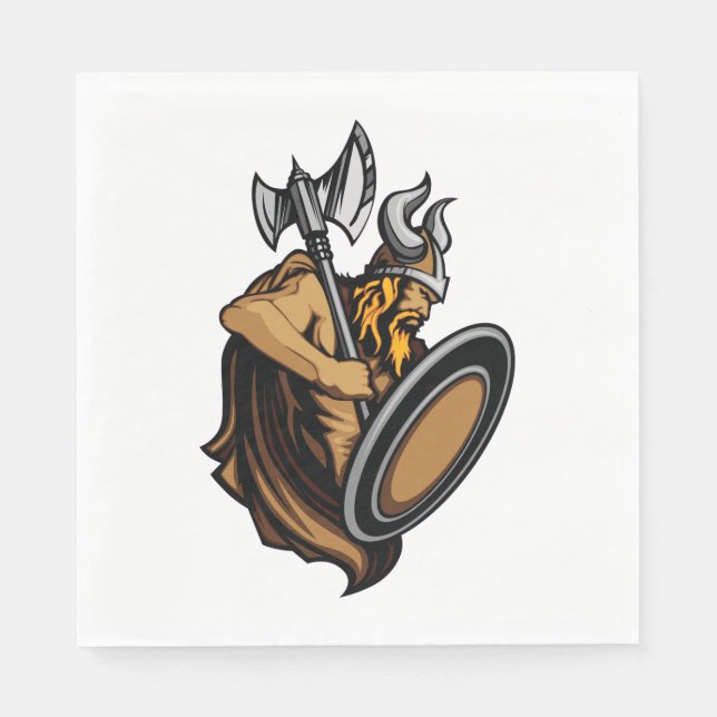 Viking Warrior Napkin (Front)