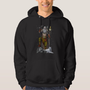 Viking Warrior Norse Mythology God Odin Nordic Sca Hoodie