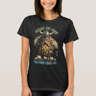 Viking Warrior Outlast The Storm Norse Mythology V T-Shirt