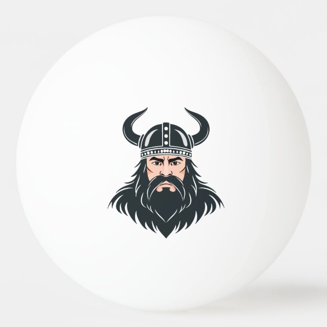 viking warrior ping pong ball (Front)