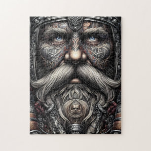 Viking Warrior Portrait 252 Piece Jigsaw Puzzle