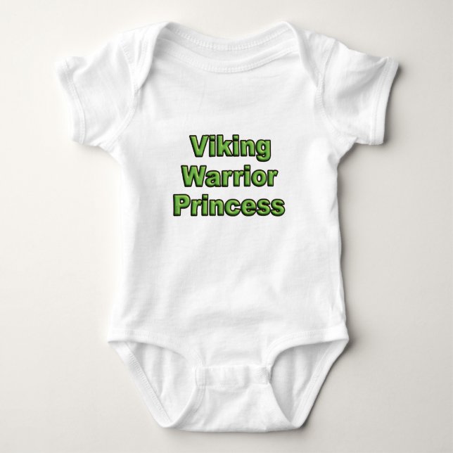 Viking Warrior Princess Baby Bodysuit (Front)