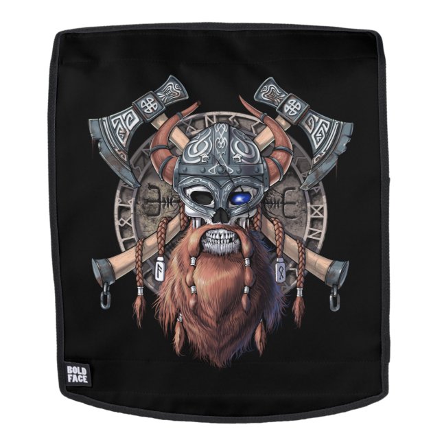 Viking Warrior Skull Backpack (Removable Face)