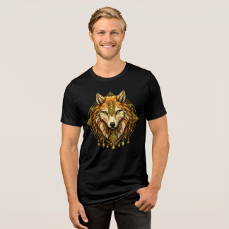 Viking Wolf Symbol Norse Mythology Nordic Wolf Tri-Blend Shirt