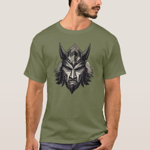 Viking Wolf Warrior – Luxury Nordic Mask Design T- T-Shirt