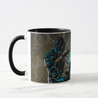 Viking Wolves Sun Moon Norse Mythology Mug