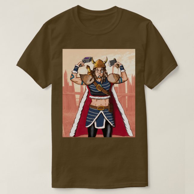 Viking woman warrior Classic TShirt (Design Front)