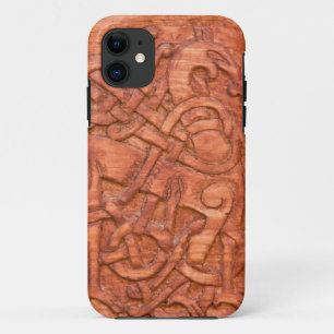 Viking wood carving iPhone 11 case