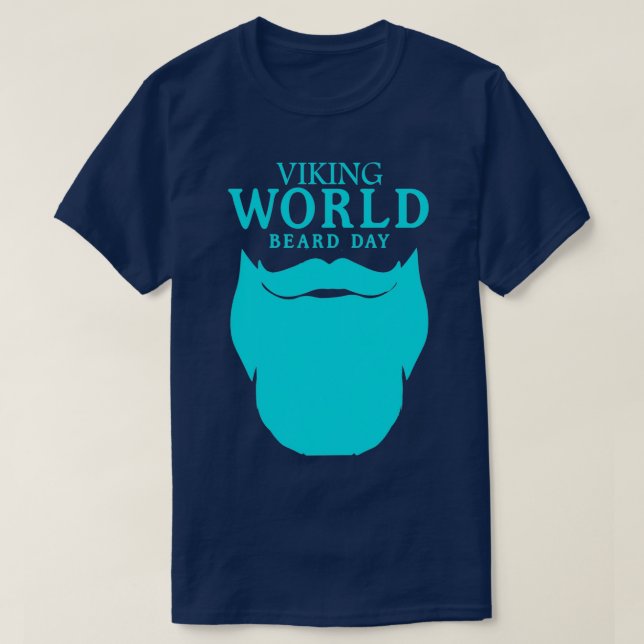 VIKING WORLD BEARD DAY T-Shirt (Design Front)