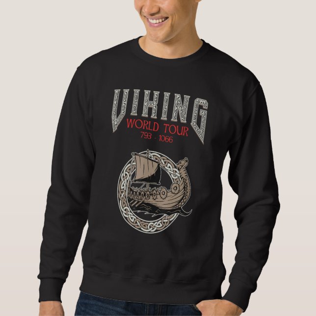 Viking World Tour Front Print Back Print Sweatshirt (Front)