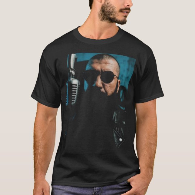 Vikings blood Moody Black Graphic Tee (Front)