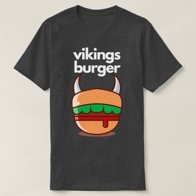 Vikings Burger design T-Shirt (Design Front)