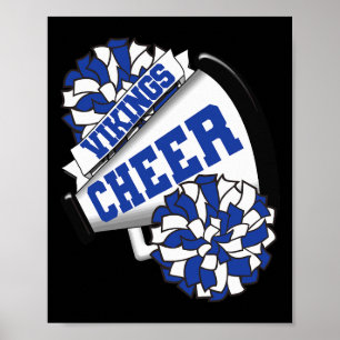 Vikings Cheer Ck To School Cheerleading Spirit B  Poster