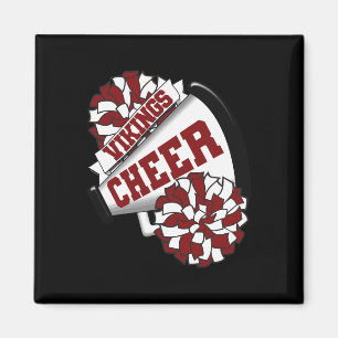 Vikings Cheer Ck To School Cheerleading Spirit M  Magnet
