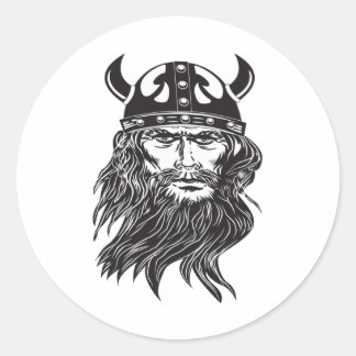 VIKINGS CLASSIC ROUND STICKER