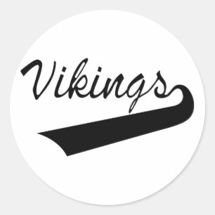 Vikings Classic Round Sticker
