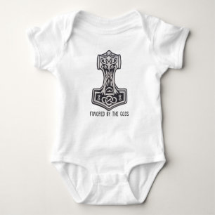 Vikings '' Favored by the gods '' Baby Bodysuit