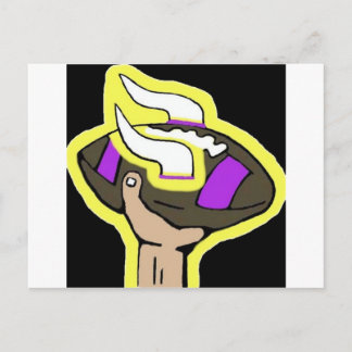 vikings football postcard