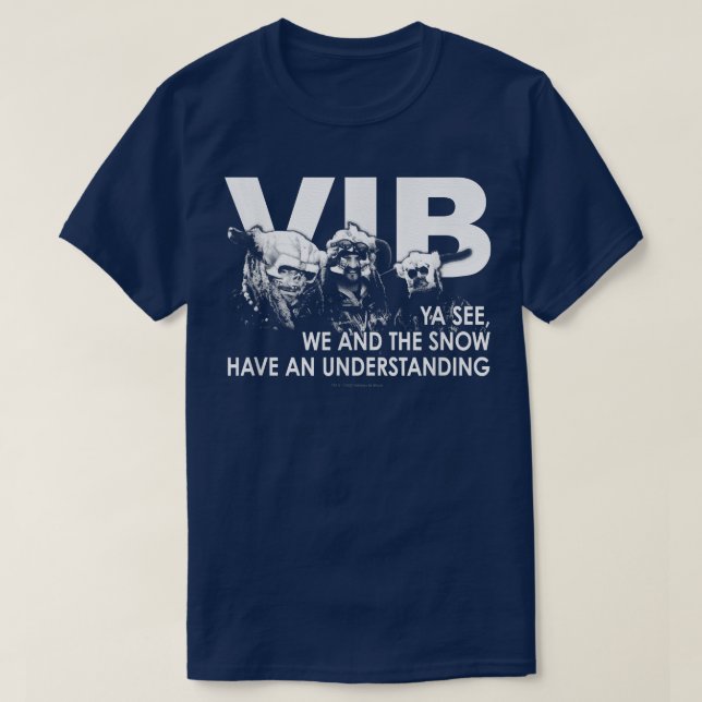 Vikings In BlackWe and the Snow  T-Shirt (Design Front)