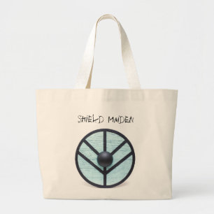 Vikings inspired Shield Maiden Large Tote Bag