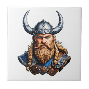 Vikings Nordic Man Ceramic Tile