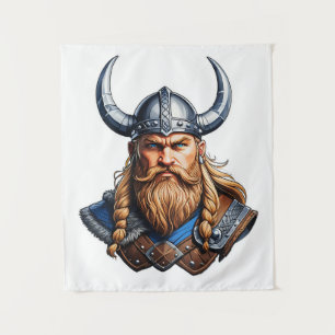 Vikings Nordic Man Tapestry