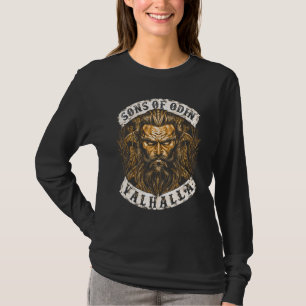 VIKINGS RISE-SONS OF ODIN- Valhalla Vikings Norse T-Shirt