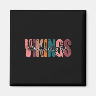 Vikings School Sports Fan Team Spirit Magnet