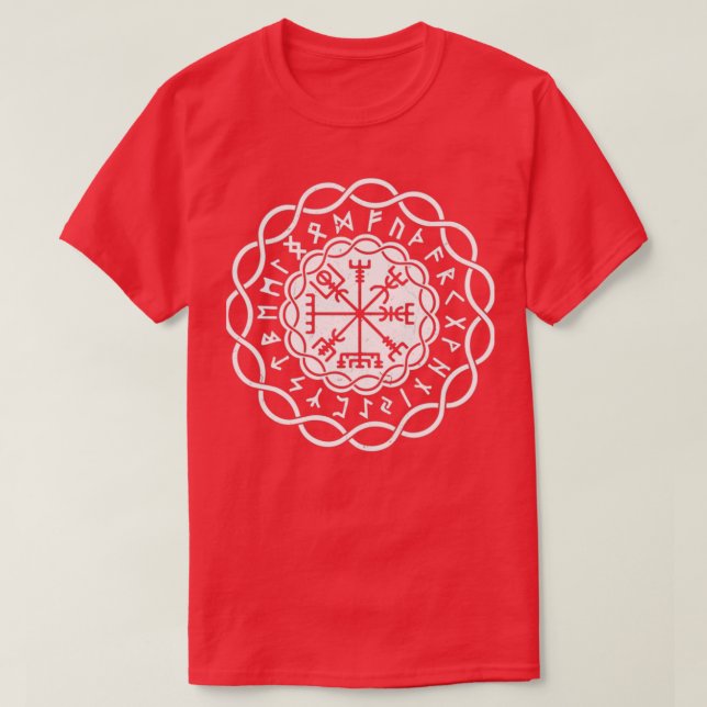 Vikings Viking Compass Yggdrasil Viking T-Shirt (Design Front)
