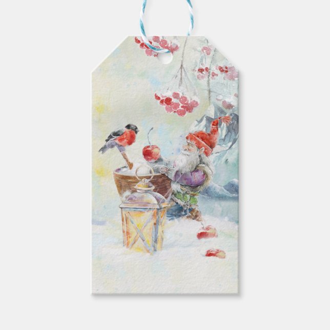 Vikta julkort gift tags (Front)