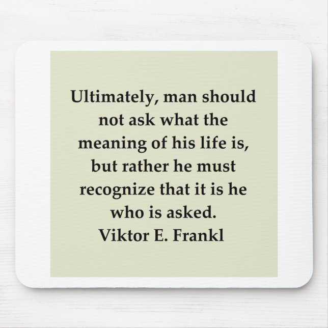 viktor frankl mouse pad (Front)