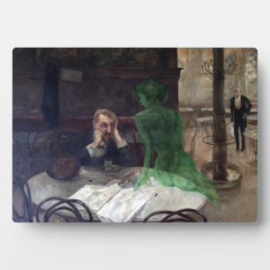 Viktor Oliva The Absinthe Drinker Poster Plaque