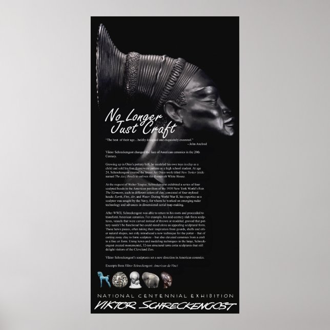 Viktor Schreckengost Ceramics Legacy Poster (Front)